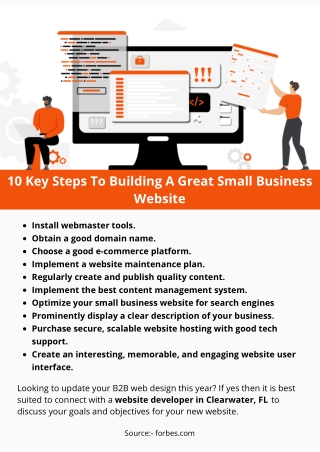 10 Key Steps To Building A Great Small Business Website