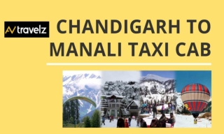 Chandigarh to Manali Taxi Cab