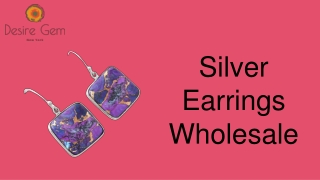 Silver Earrings Wholesale