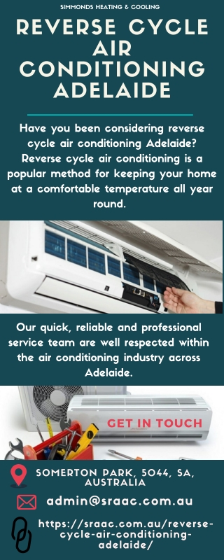 Reverse Cycle Air Conditioning Adelaide