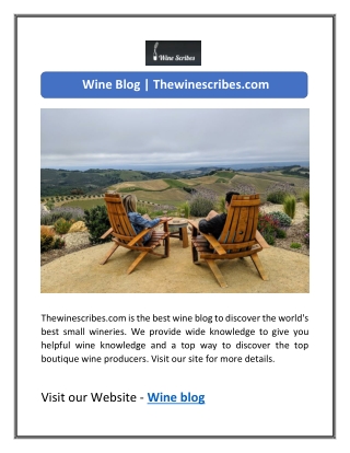 Wine Blog | Thewinescribes.com