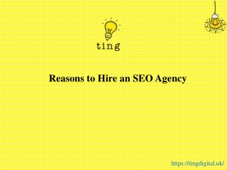 Reasons to Hire an SEO Agency