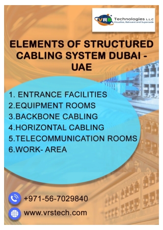 Importance of Designing Structured Cabling Services in Dubai