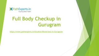 Full Body Checkup in Gurugram