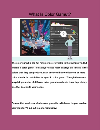 What Is Color Gamut_
