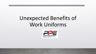 Unexpected Benefits of Work Uniforms