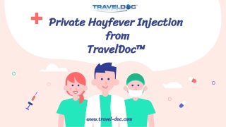 Private Hayfever Injection from TravelDoc™