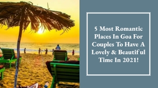 5 Most Romantic Places In Goa For Couples To Have A Lovely & Beautiful Time In 2021!