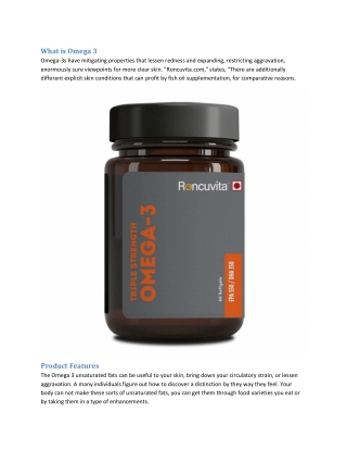 How to Use Omega 3 triple strength