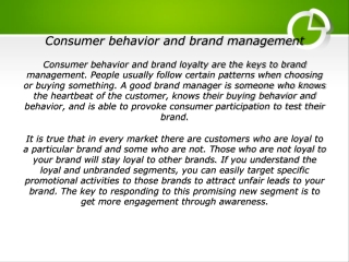 Consumer Insights