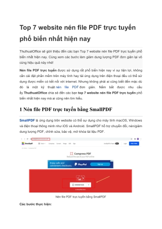 Nén file PDF trực tuyến