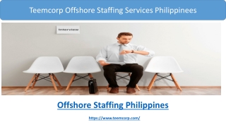 Teemcorp Offshore Staffing Services Philippines Services
