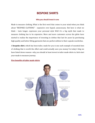 Custom made shirts | KMPC MEN