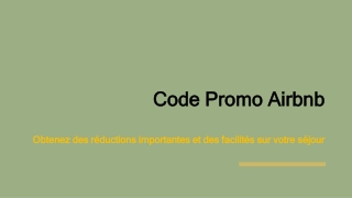 Code Promo Airbnb