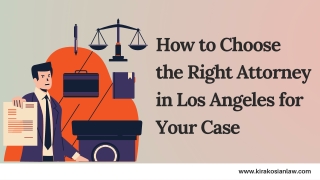 How to Select a best Lawyer in Los Angeles for Your Case