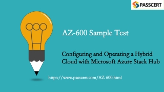 2021 Update Microsoft Certified Azure Stack Hub Operator Associate AZ-600 Real Dumps