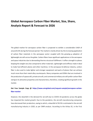Global Aerospace Carbon Fiber Market