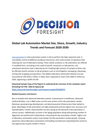 Global Lab Automation Market.docx