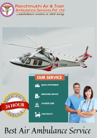 Book the Most Remarkable Air Ambulance Services in Bhubaneswar by Panchmukhi with ICU Support