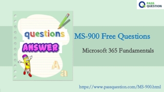 2021 Update Microsoft 365 Fundamentals MS-900 Real Questions