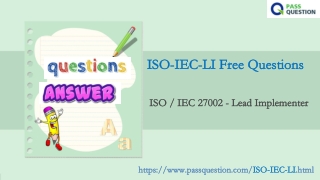 ISO  IEC 27002 - Lead Implementer ISO-IEC-LI Exam Questions