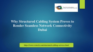 Structured Cabling Proves to Render Network Connectivity Dubai