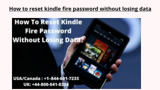 How To Reset Kindle Fire Password?