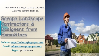 Scrape Landscape Contractors & Designers from HomeStars