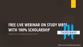 Free Live Webinar on Study MBBS with 100% Scholarship