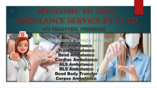 Book quick top road ambulance service in Patna |ASHA