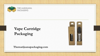 Vape Cartridge Packaging