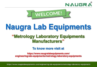 Metrology Laboratory Equipments Manufacturers