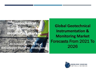 Geotechnical Instrumentation & Monitoring Market to grow at a CAGR of 4.227  (20