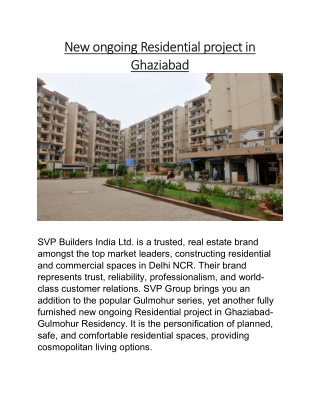 Latest Residential project in Ghaziabad