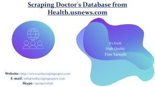 Scraping Doctor's Database from Health.usnews.com