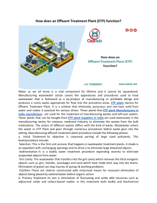 How does an Effluent Treatment Plant.docx