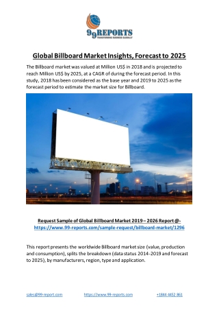 Global Billboard Market Insights, Forecast to 2025