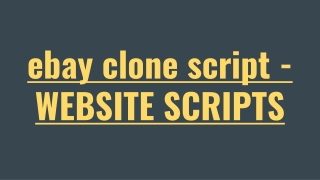ebay clone script - WEBSITE SCRIPTS