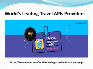 World's Leading Travel APIs Providers