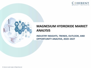 Magnesium Hydroxide Market Expected to Reach US 10837 Million 2027 CMI