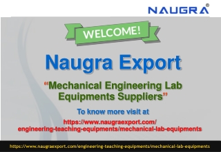 Mechanical Engineering Lab Equipments Suppliers