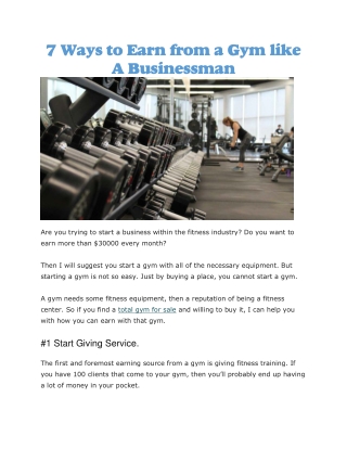 Total gym for sale