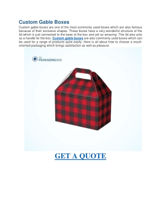 Custom Gable Boxes-Custom Pillow Boxes