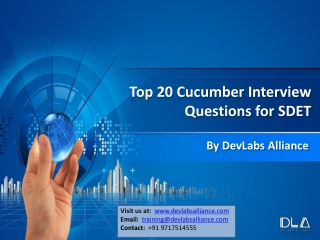 DevLabs Alliance Top 20 Cucumber Interview Questions for SDET