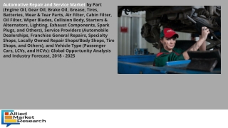 Automotive Repair and Service Market Big Changes to Have Big Impact