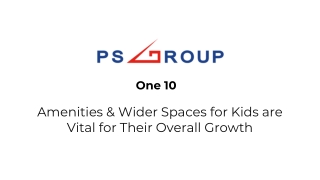 Amenities & Wider Spaces for Kids are Vital for Their Overall Growth