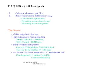 DAQ 100 - (Jeff Landgraf)