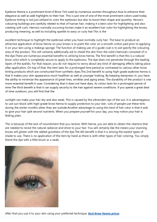 From Around the Web: 20 Awesome Photos of brow henna online