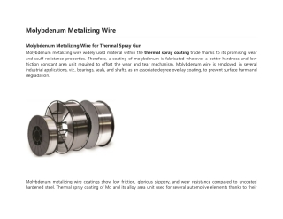 Molybdenum Metalizing Wire-converted