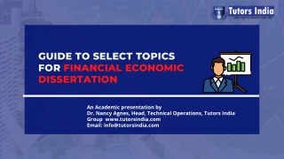 Financial Economic Dissertation Topic ideas to con UK, UAE, Australia, India (2)